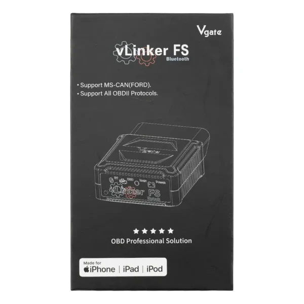 2024 Original Vgate VLinker FS Bluetooth ELM327 Free Firmware Updates OBDII Diagnostic Scanner OBD II Multifunctional Device - Image 10