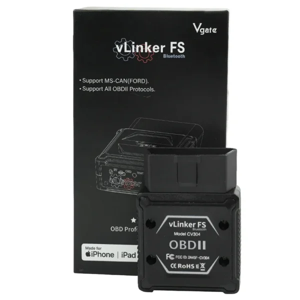 2024 Original Vgate VLinker FS Bluetooth ELM327 Free Firmware Updates OBDII Diagnostic Scanner OBD II Multifunctional Device - Image 9