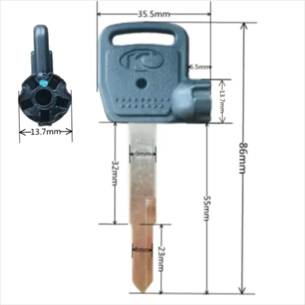 KEYA Blank Key Motorcycle Replace Uncut Keys For KYMCO Scooter Magnet Ct Kcc Acc Dynamic KXCT Zero Superdink 125 - Image 3