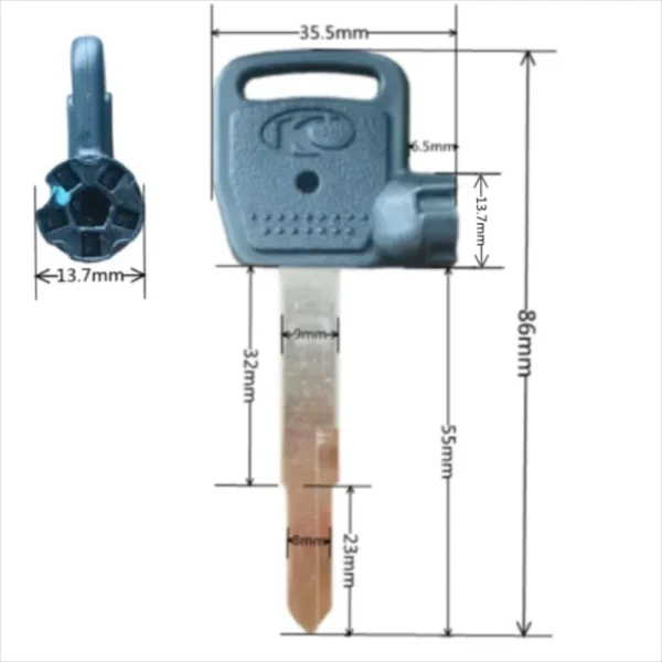 KEYA Blank Key Motorcycle Replace Uncut Keys For KYMCO Scooter Magnet Ct Kcc Acc Dynamic KXCT Zero Superdink 125 - Image 4