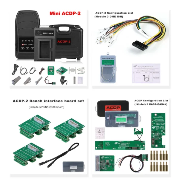 Yanhua Mini ACDP-2 BMW CAS Package with Module1 CAS Module and Module3 ISN Module and N20/N55/B38 Bench Interface Board - Image 6