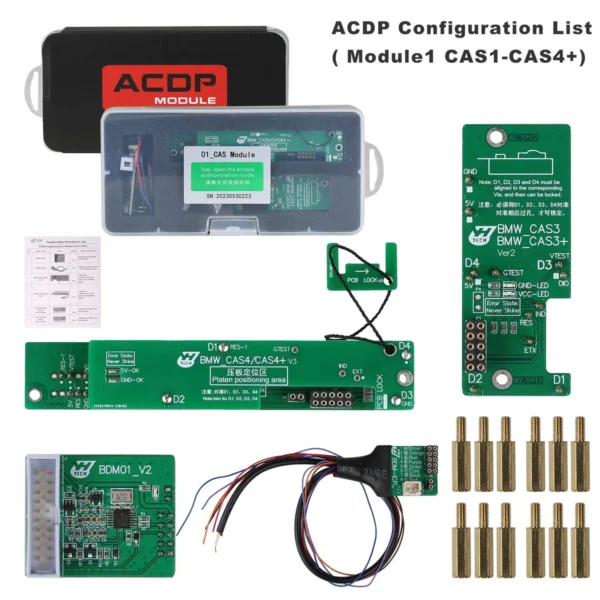 Yanhua Mini ACDP-2 BMW CAS Package with Module1 CAS Module and Module3 ISN Module and N20/N55/B38 Bench Interface Board - Image 8