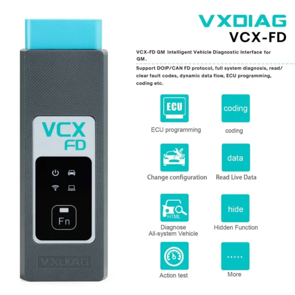 2024 VXDIAG VCX-FD GM Intelligent Vehicle Diagnostic Interface for GM for Chevrolet, Buick, Cadillac, Opel, Holden Diagnostic Tool - Image 12