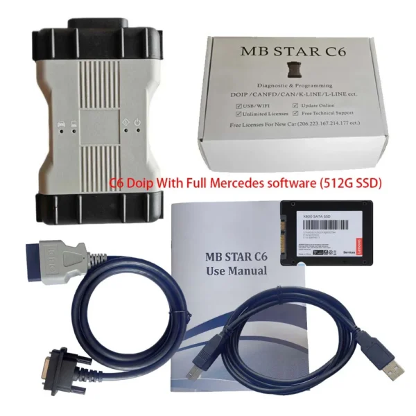 V2023.09 Mercedes Benz Xentry Diagnosis VCI MB SD Connect C6 DOIP Multiplexer Diagnostic Tool - Image 2