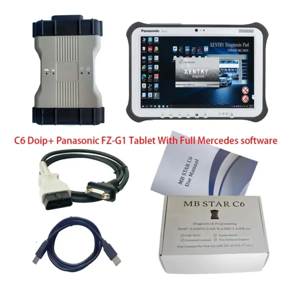 V2023.09 Mercedes Benz Xentry Diagnosis VCI MB SD Connect C6 DOIP Multiplexer Diagnostic Tool - Image 5