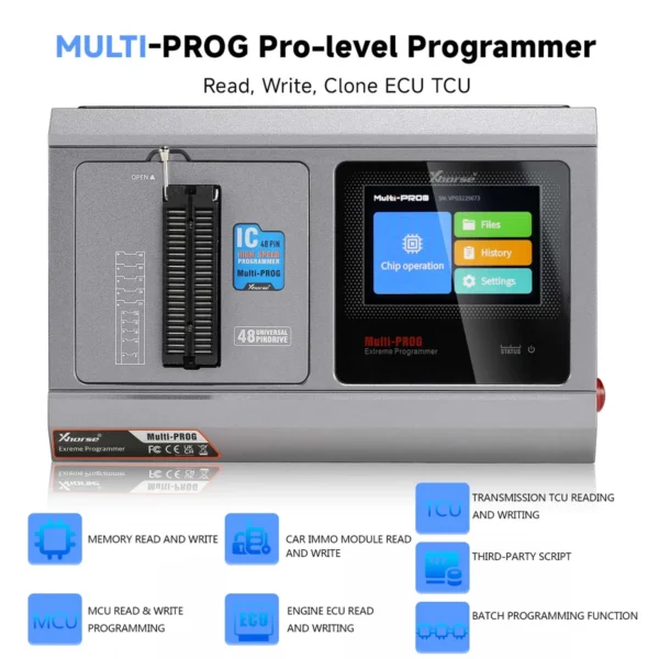 Xhorse Multi-Prog Programmer Pro-level ECU TCU Programmer with Free MQB48 License Update Version of VVDI Prog - Image 9