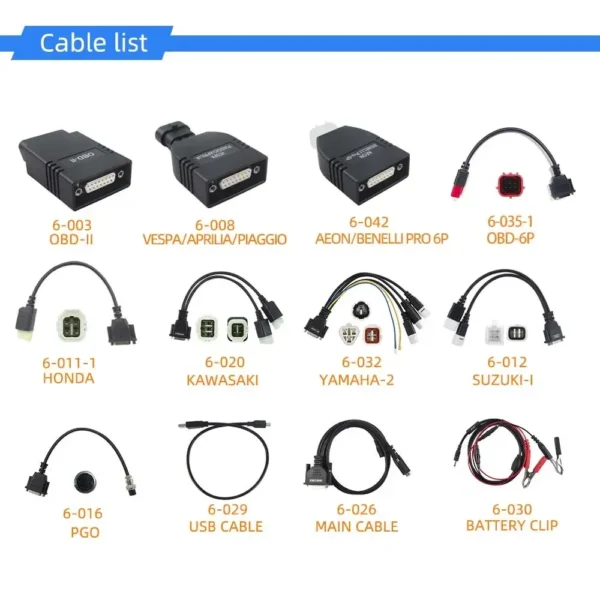 2023 OBDEMOTO200 EFI Motorcycle for 7 Brand and OBD 2 OBD2 Scanner Diagnostic Tool Scooter Scan Fault Code Reader - Image 4