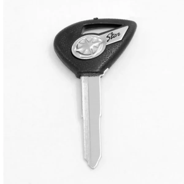 Black / Red Motorcycle Blank Key Uncut Blade For YAMAHA Dragstar V-Star DS400 DS650 XVS400 XVS650 XV1900 XVS1300 XVS950