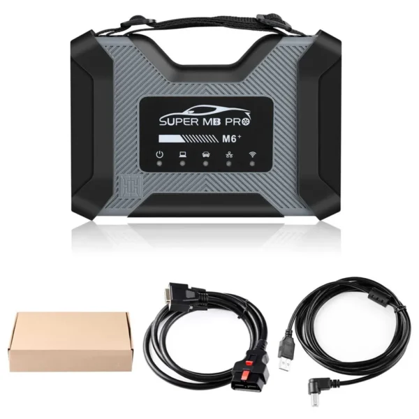 SUPER MB PRO M6+ M6 PLUS Diagnosis Tool + Lan Cable + OBD2 16pin Cable