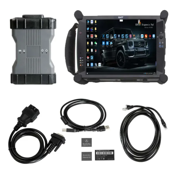 V2023.12 Mercedes BENZ C6 MB SD Connect C6 DoIP Xentry Diagnosis VCI Plus EVG7 Tablet PC Ready To Use