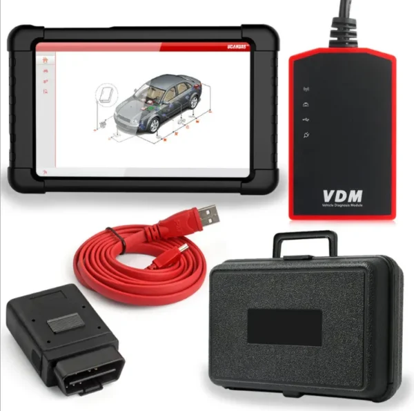 UCANDAS VDM V4.1 WiFi Full System OBDII Car Fault Scanner Car Diagnosis Maintenance Tool+Tablet WIN10