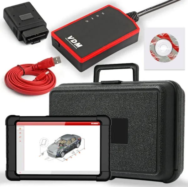 UCANDAS VDM V4.1 WiFi Full System OBDII Car Fault Scanner Car Diagnosis Maintenance Tool+Tablet WIN10 - Image 5