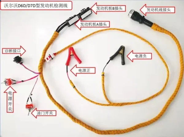 For Excavator Parts Volvo EC210B 240B Volvo D6D D7D D6E D7E Engine Start Test Line