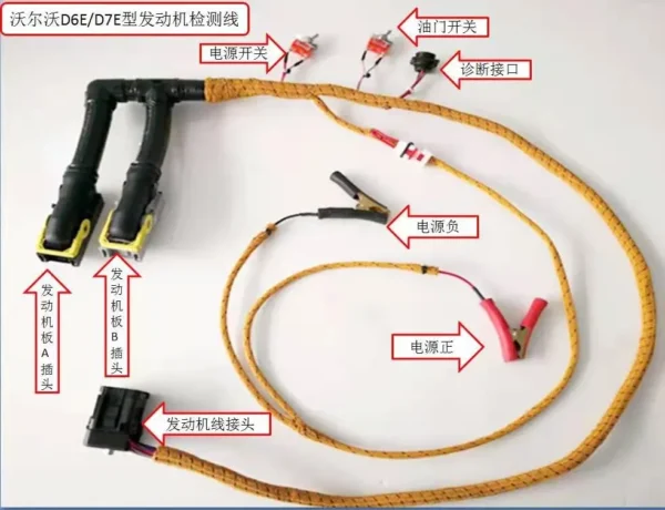 For Excavator Parts Volvo EC210B 240B Volvo D6D D7D D6E D7E Engine Start Test Line - Image 2