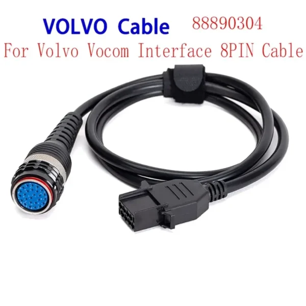 8 Pin Cable 88890306 For VOLVO Vocom I & VOCOM II 88890400 Diagnostic Cable 88890306 Fci Vocom 8 Pin Cable