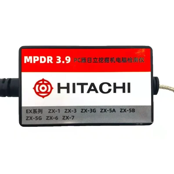 The Latest Version Heavy Duty Cable Diagnostic Tool Tester MPDR Software 3.9 for Hitachi EX Dr Full Range of Excavator - Image 2