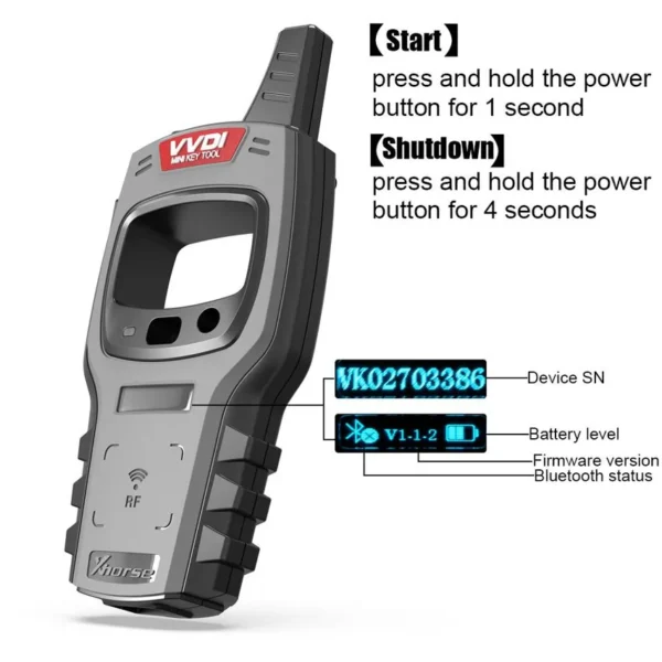 2023 Xhorse VVDI XDKTMGEN MINI Key Tool Global Version Without Copy 48 Transponder (96 bit) Function No Tokens - Image 4