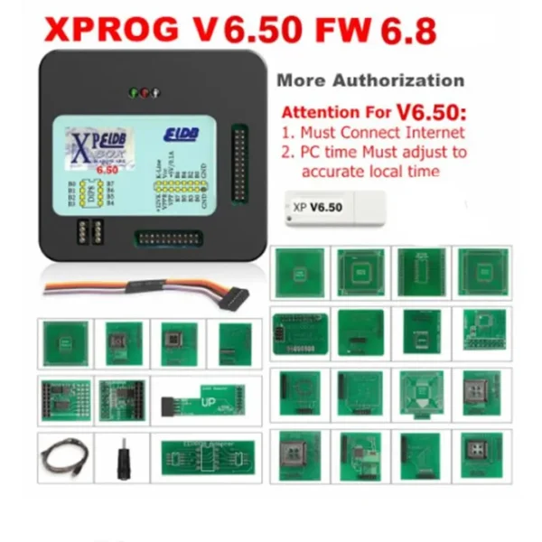 V6.50 X-PROG Programmer X PROG M Full Adapters 6.50 ECU Chip Tunning XPROG V6.50 Add More Authorization Best Quality - Image 4