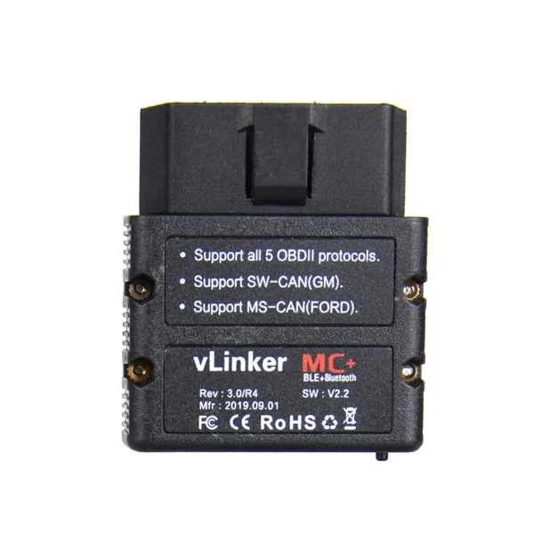 Original Vgate vLinker MC+ ELM327 Car Scanner OBD2 Auto Bluetooth 4.0 Diagnostic Tool for Android/IOS