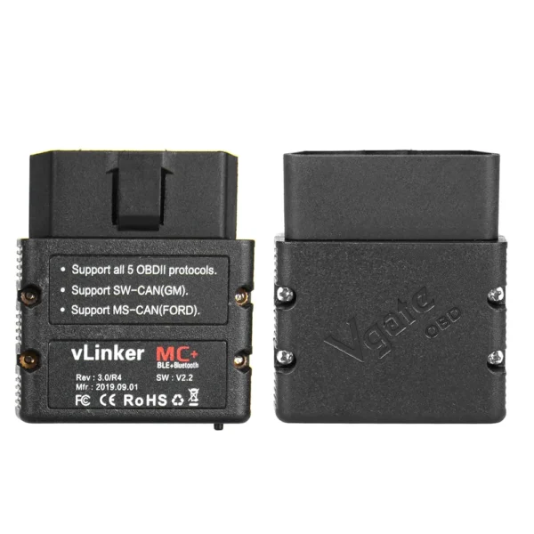 Original Vgate vLinker MC+ ELM327 Car Scanner OBD2 Auto Bluetooth 4.0 Diagnostic Tool for Android/IOS - Image 3