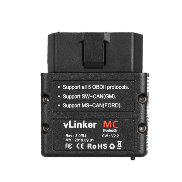 Original Vgate vLinker MC+ ELM327 Car Scanner OBD2 Auto Bluetooth 3.0 Diagnostic Tool for Android - Image 2