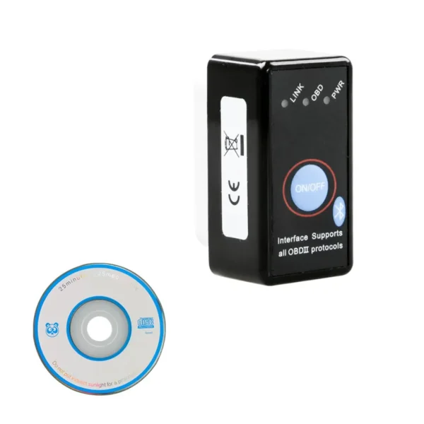 Super Mini ELM327 Bluetooth OBD-II OBD Can With Power Switch Software V2.1 - Image 6