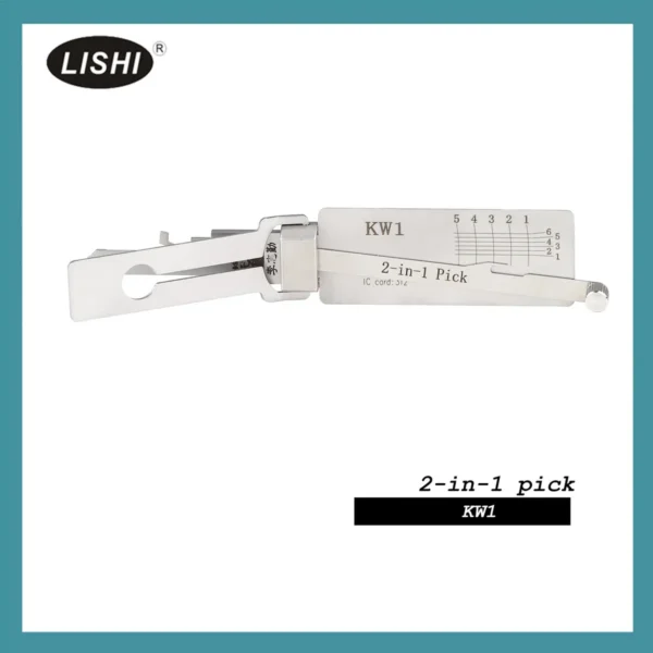 2022 LISHI KW1 Civilian Kwikset (Kate Ann) 5 Bitting 2-in-1 Tool - Image 4