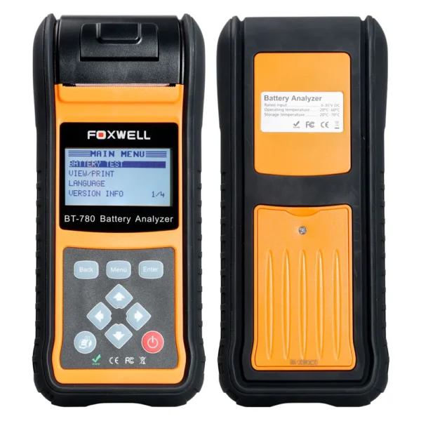 Foxwell BT780 BT-780 Battery Analyzer with Built-in Thermal Printer - Image 5