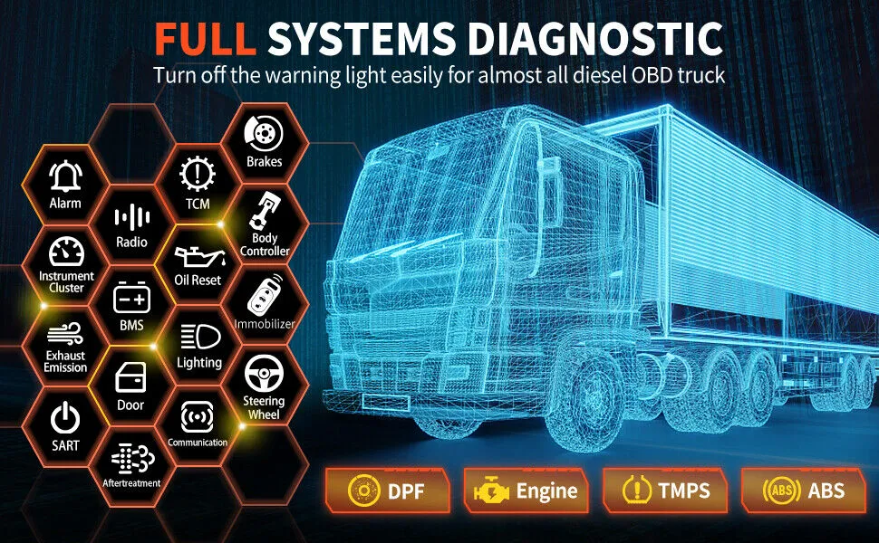 Fcar F802 Heavy Duty Truck Scanner DPF Regeneration All System ...