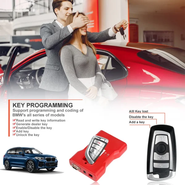 CGDI BMW Key Programmer Full Version Total 24 Authorizations Get Free Reading 8 Foot Adapter - Image 6