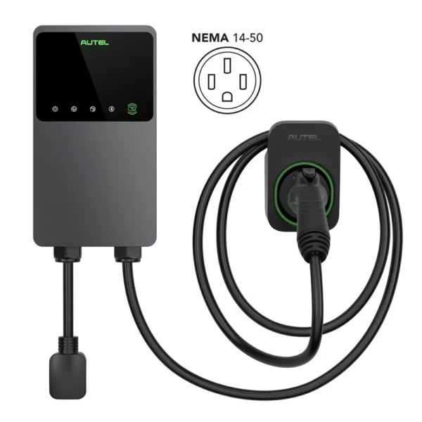 2023 Autel MaxiCharger AC Wallbox Home 40A - NEMA 14-50 - EV Charger with Separate Holster