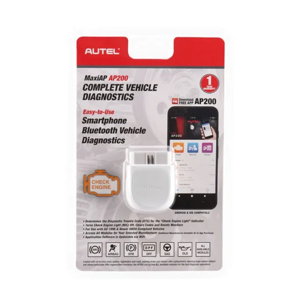 Autel AP200 OBD2 Auto Diagnostic Scanner Tool with Full Systems Diagnoses - Image 3