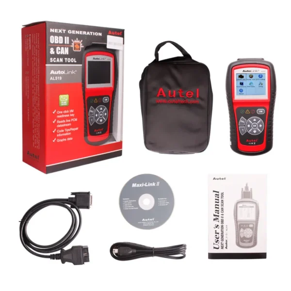 Original Autel AutoLink AL519 OBD-II And CAN Scanner Tool Multi-languages - Image 7