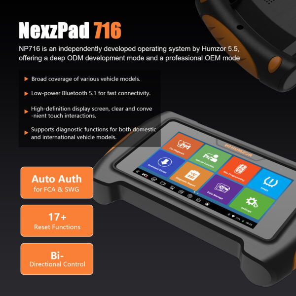 Humzor NP716 Vehicle Diagnostic Tool Scanner Obd Universal Key Programmer Tools Obd2 Car Machine Scanner