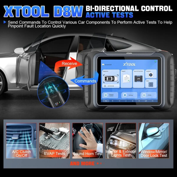 XTOOL D8W Automotive Diagnostic Scan Tool