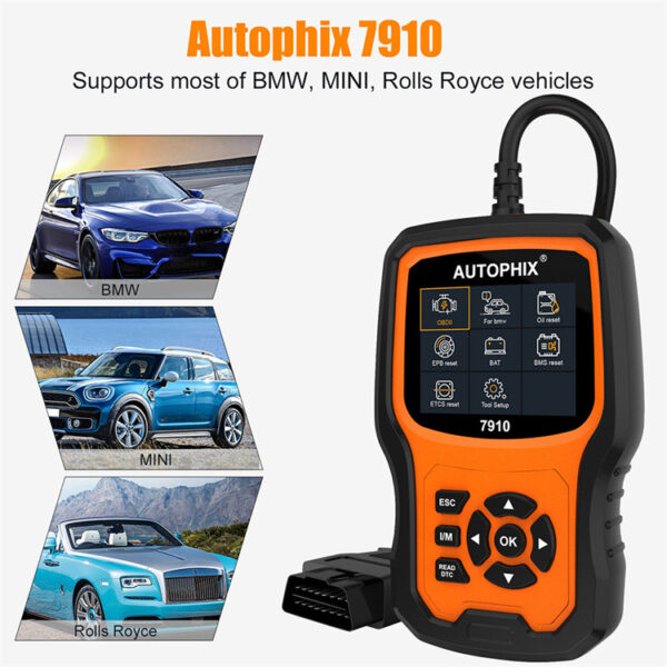 Autophix 7910 for BMW MINI OBD2 Scanner Oil Battery EPB SAS Airbag TPMS Reset OBDII Scanner All System Car Diagnostic Tools - Image 4