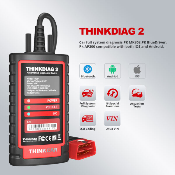 THINKCAR THINKDIAG 2 OBD2 Code Reader Scanner