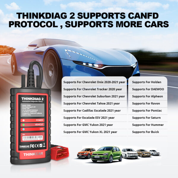 THINKCAR THINKDIAG 2 OBD2 Code Reader Scanner