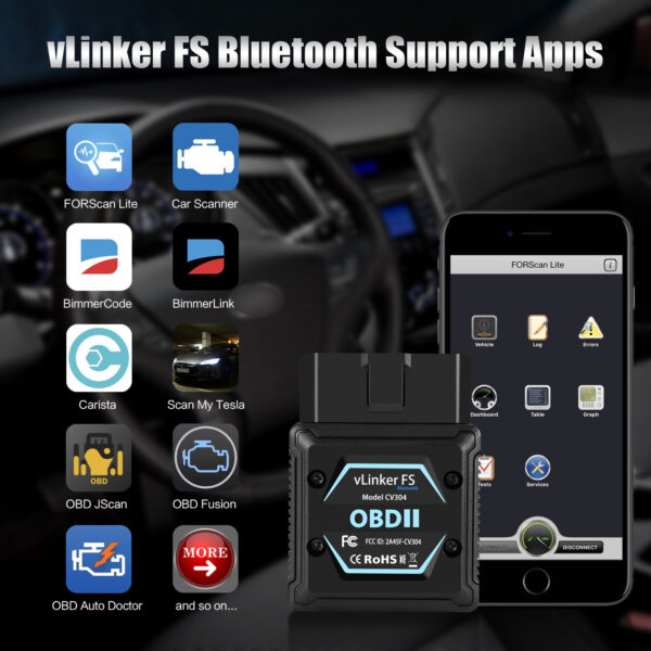 vLinker FS Bluetooth OBD-II adapter