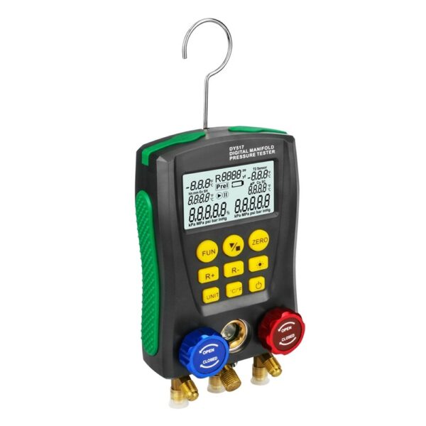 DY517 Pressure Gauge Refrigeration Digital Vacuum Pressure Manifold Tester Meter HVAC Temperature Tester - Image 2