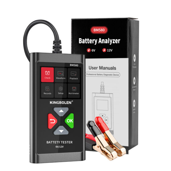 KINGBOLEN BM580 6V 12V Professional Car Motorcycle Battery Tester 100-2000CCA Battery System Analyzer Charging Cranking Test Tools - Image 3