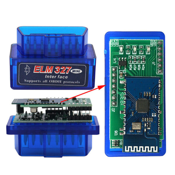 ELM327 Mini Interface Bluetooth V1.5 PIC18F25K80 Chip OBD2 Supports All OBDII Protocols - Image 2