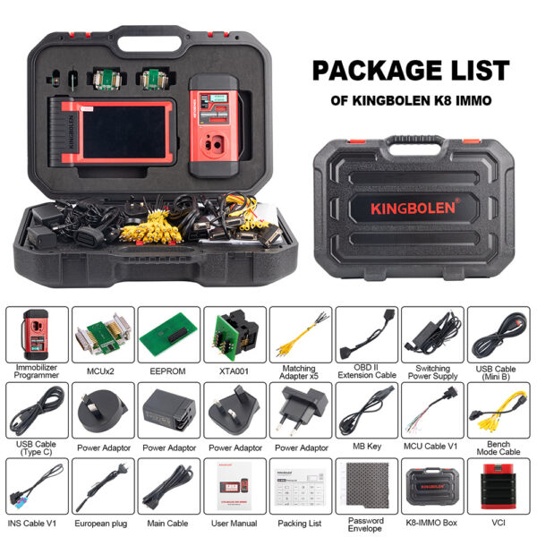 KINGBOLEN K8 IMMO Key Programming All Systems ECU Coding Bi-Directional Test Diagnostic Scan Tool - Image 2