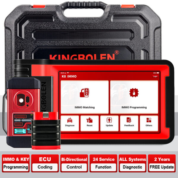 KINGBOLEN K8 IMMO Key Programming All Systems ECU Coding Bi-Directional Test Diagnostic Scan Tool