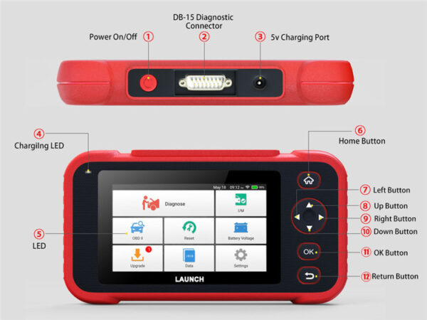 LAUNCH X431 CRP129i Car Diagnostic Tool OBD2 Automotive Scanner Professional Code Reader - Image 4