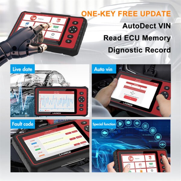 LAUNCH X431 CRP909C OBD2 Scanner Professional All System Car Diagnostic Tools IMMO ABS Oil A/F EPB 28 Reset - Image 11