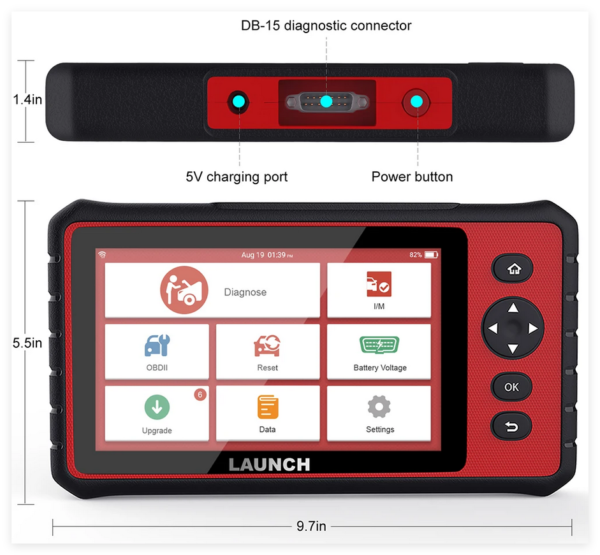 LAUNCH X431 CRP909C OBD2 Scanner Professional All System Car Diagnostic Tools IMMO ABS Oil A/F EPB 28 Reset - Image 3